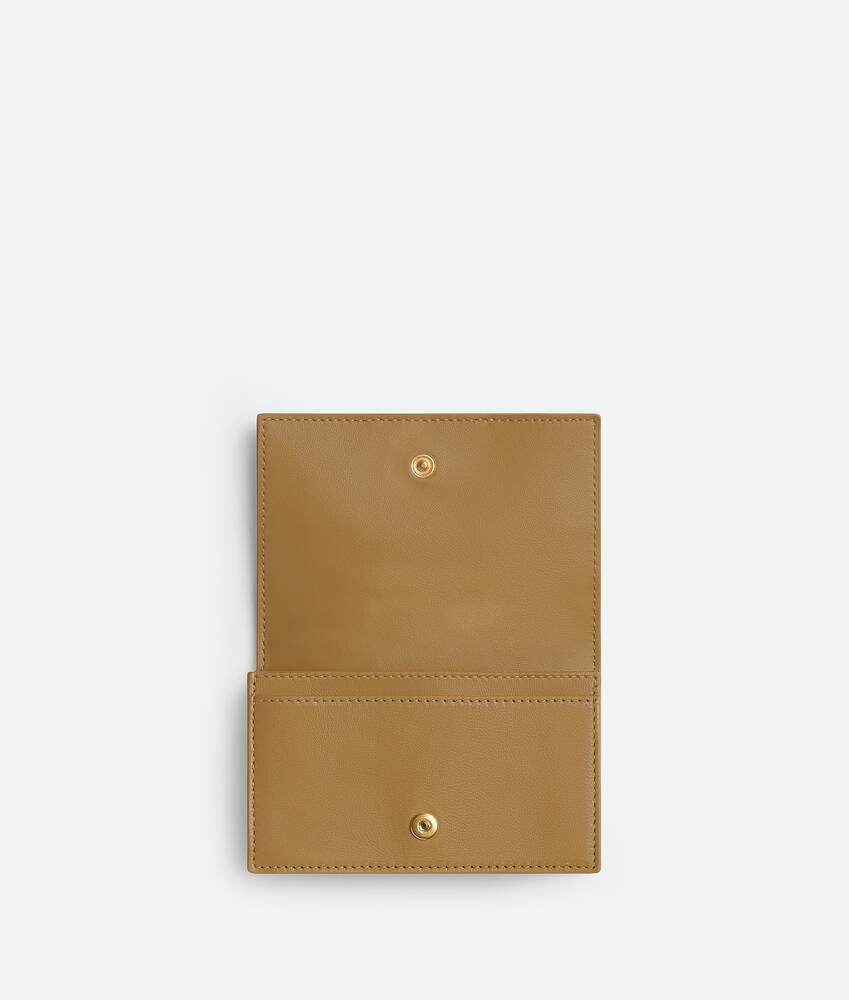 Women's Cassette Business Card Case in Dark praline / Sea salt Product Image