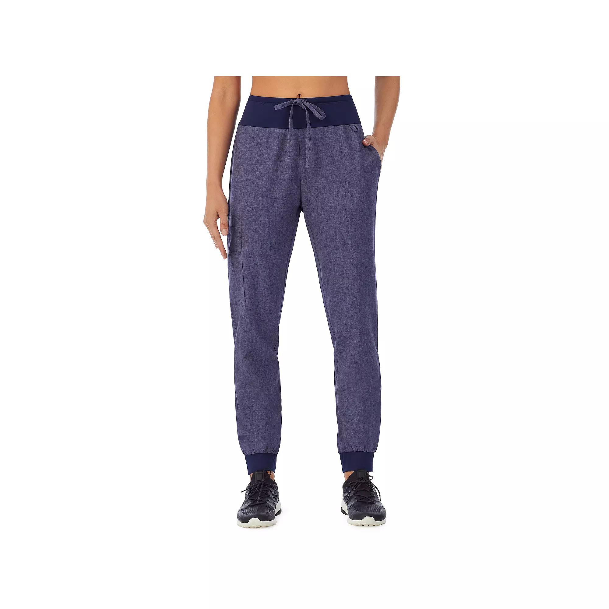 Women's Cuddl Duds® Scrubs Jogger Pants, Size: Small, Navy Grey Product Image
