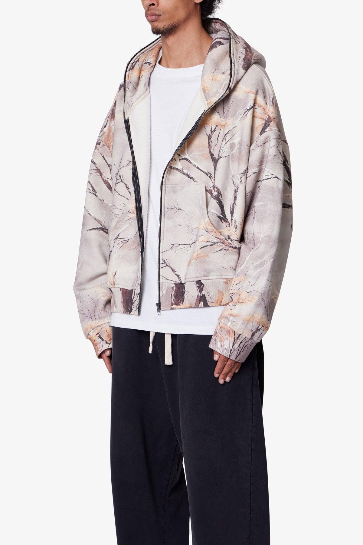Full Zip Hoodie - Snow Camo Product Image
