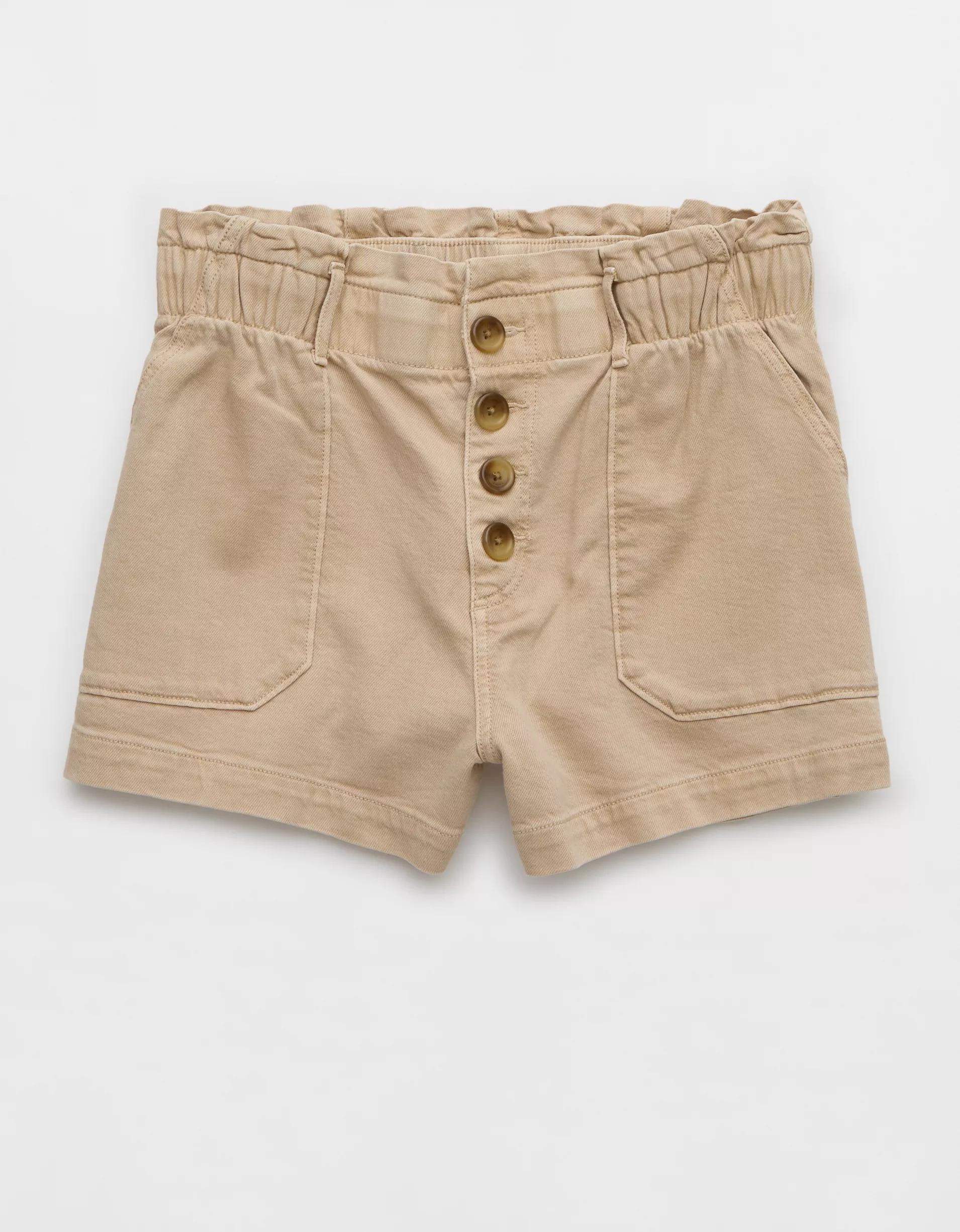 AE Dreamy Drape Stretch Paperbag Mom Short Product Image