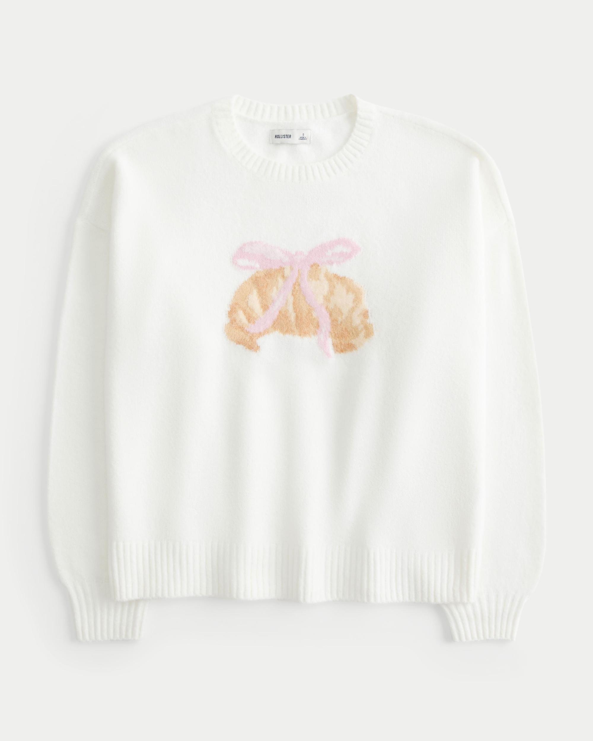 Hollister Comfy Cloud Bunny Graphic Crew Sweater Product Image