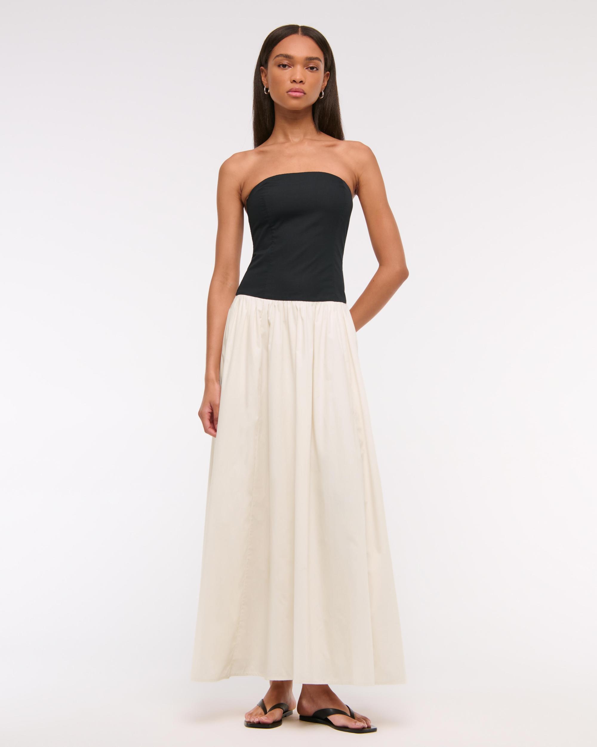 Strapless Drop-Waist Maxi Dress Product Image