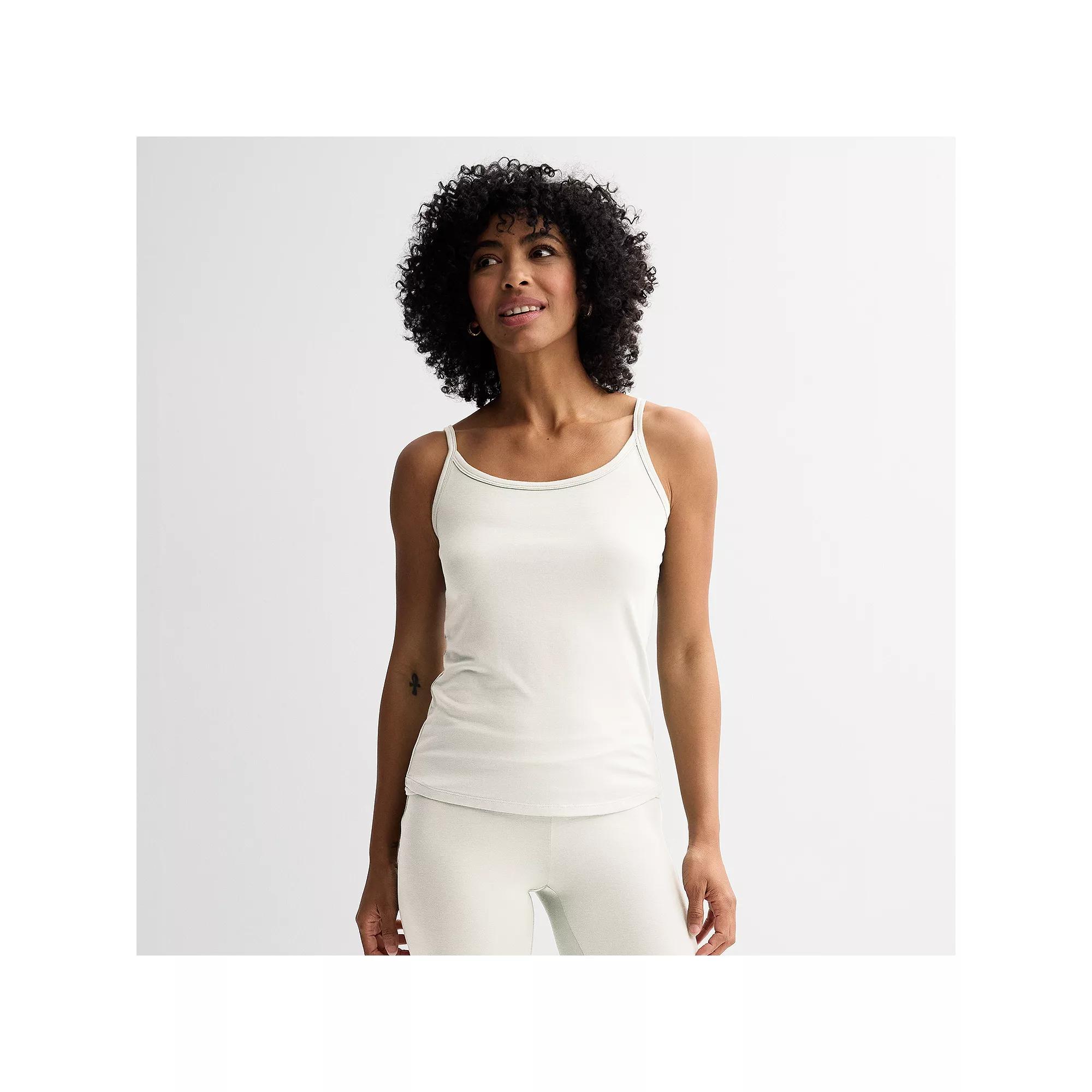 Women's Sonoma Goods For Life® Cami Sleep Top, Size: Small, Ivory Silk Product Image