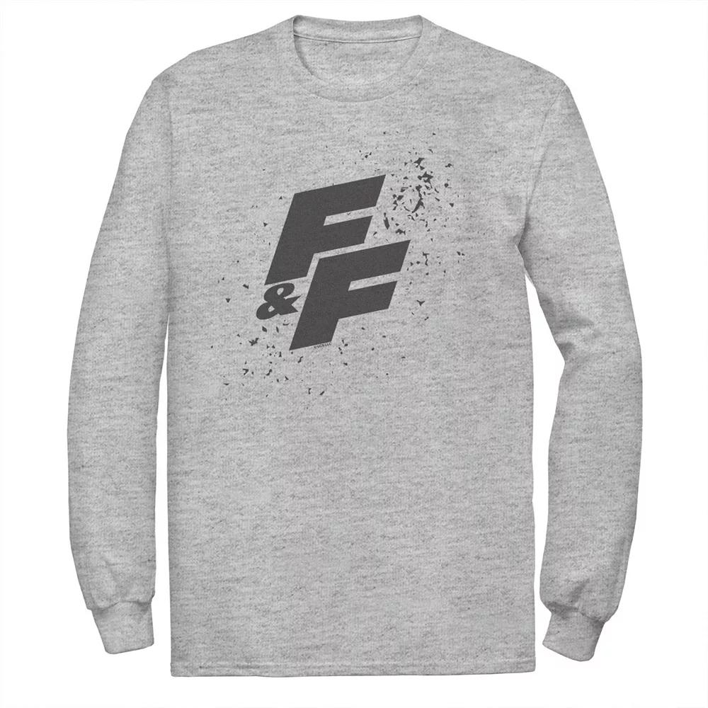 Men's Fast & Furious Paint Splatter Bold Logo Long Sleeve Graphic Tee,  Product Image