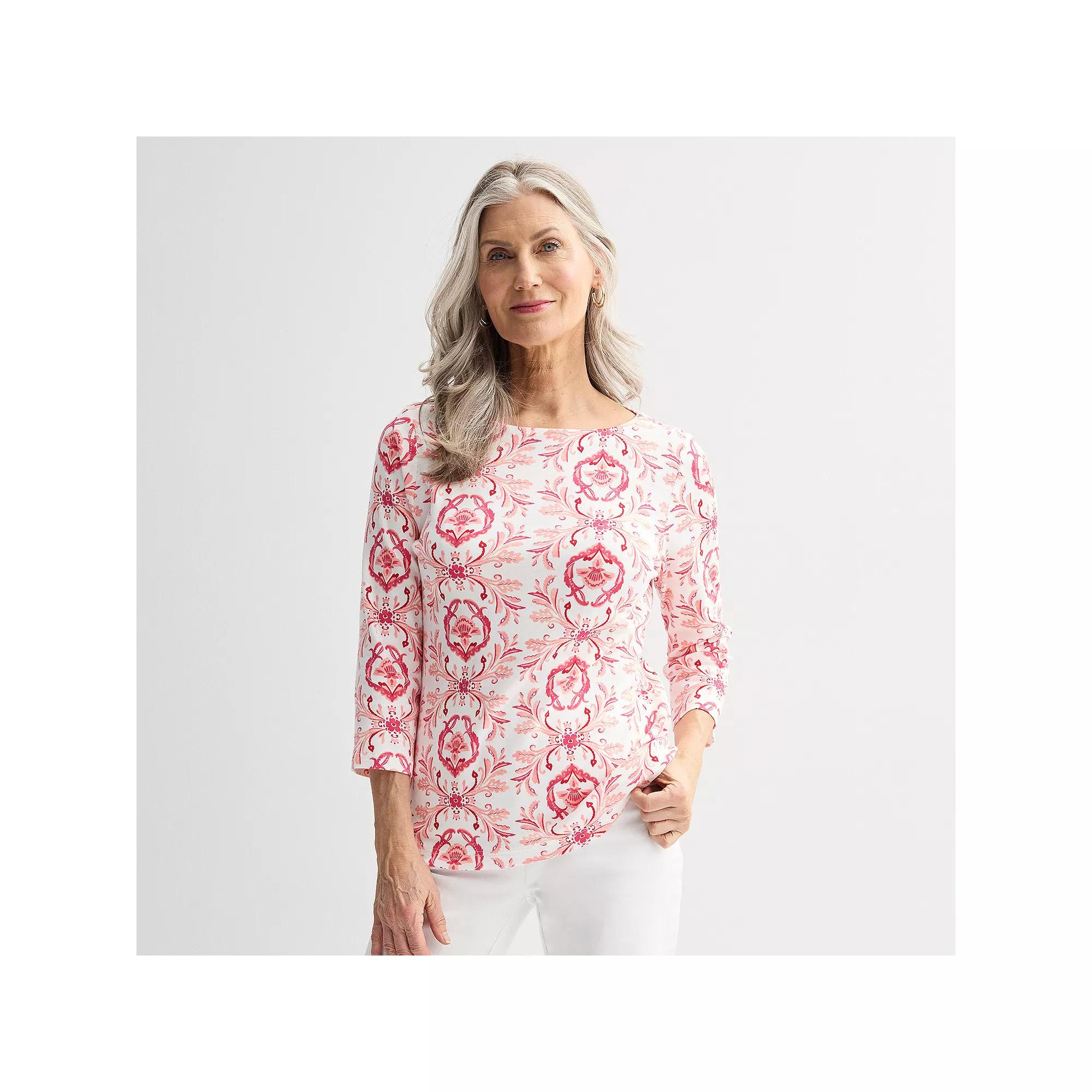 Women's Croft & Barrow® Boatneck Top,  Product Image