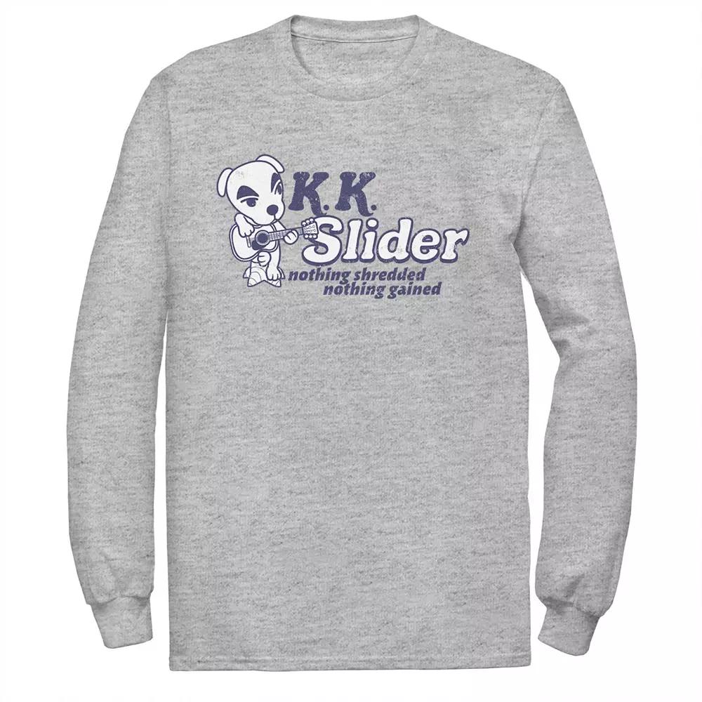 Men's Animal Crossing K.K. Slider Nothing Shredded Nothing Gained Tee, Size: Small, Athletic Grey Product Image