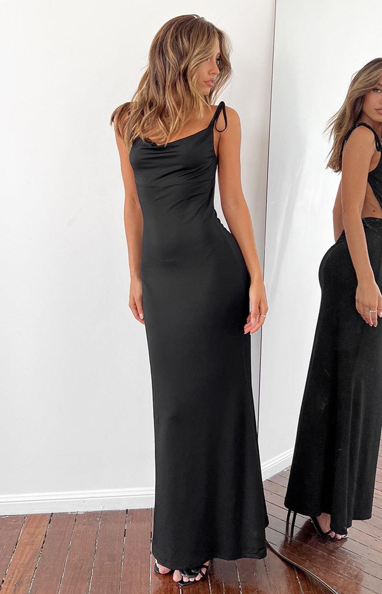 Riley Black Maxi Dress Product Image