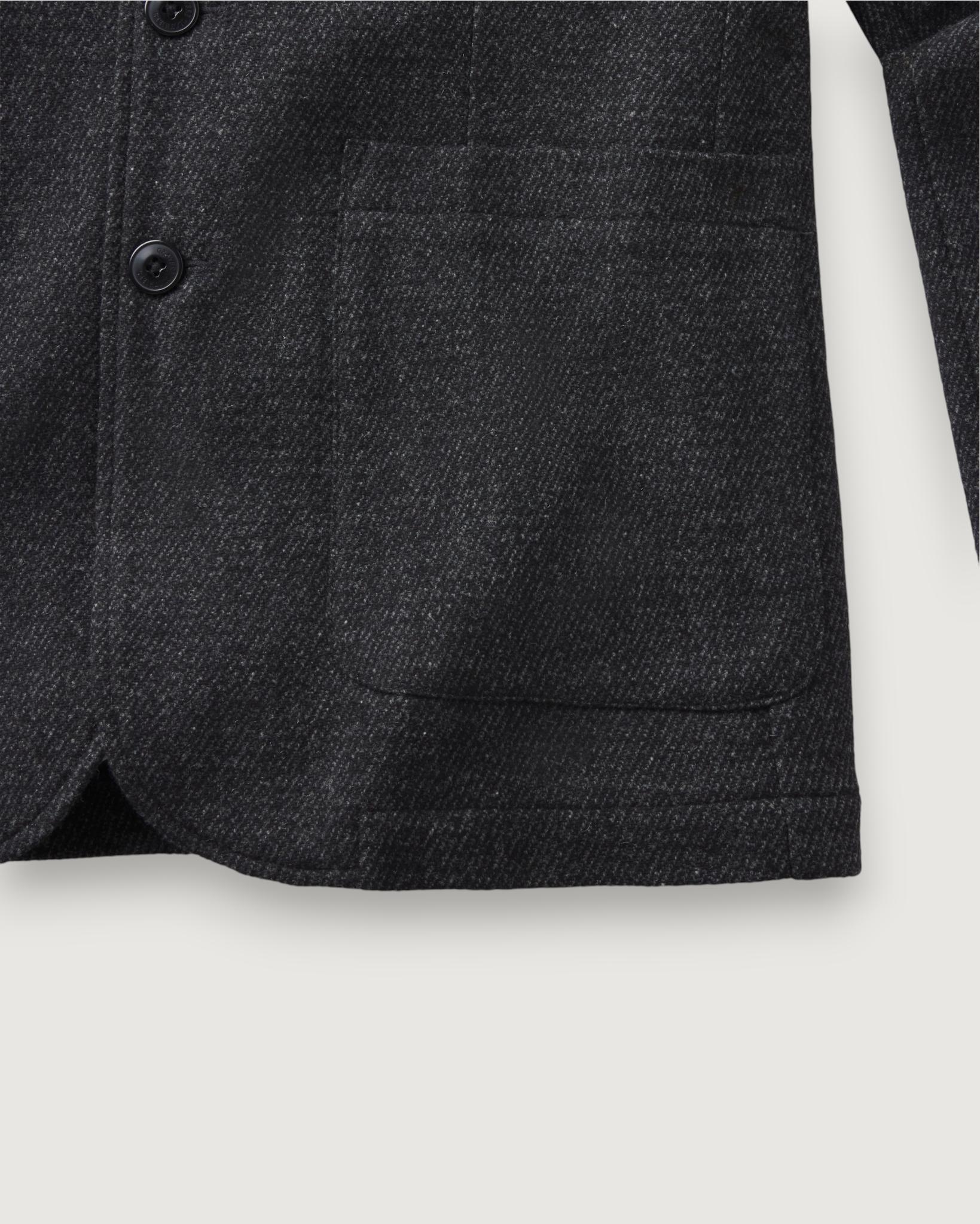 Hutton Wool Twill Sport Coat - Charcoal Product Image
