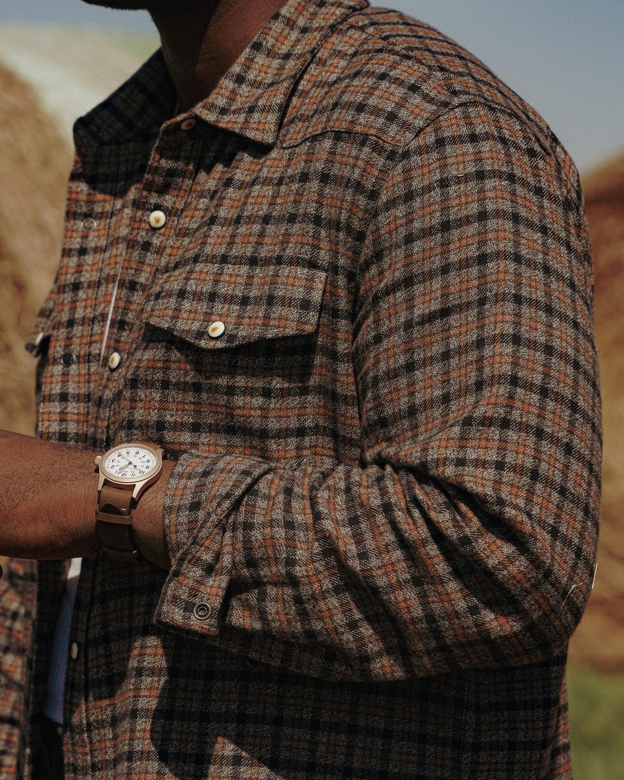 Flannel Western Button Down Shirt Product Image