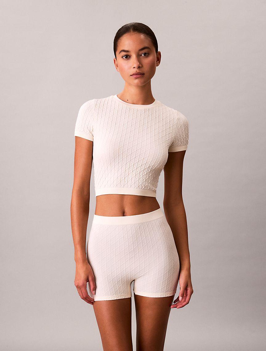 Rib Emblem Seamless Shortie Product Image