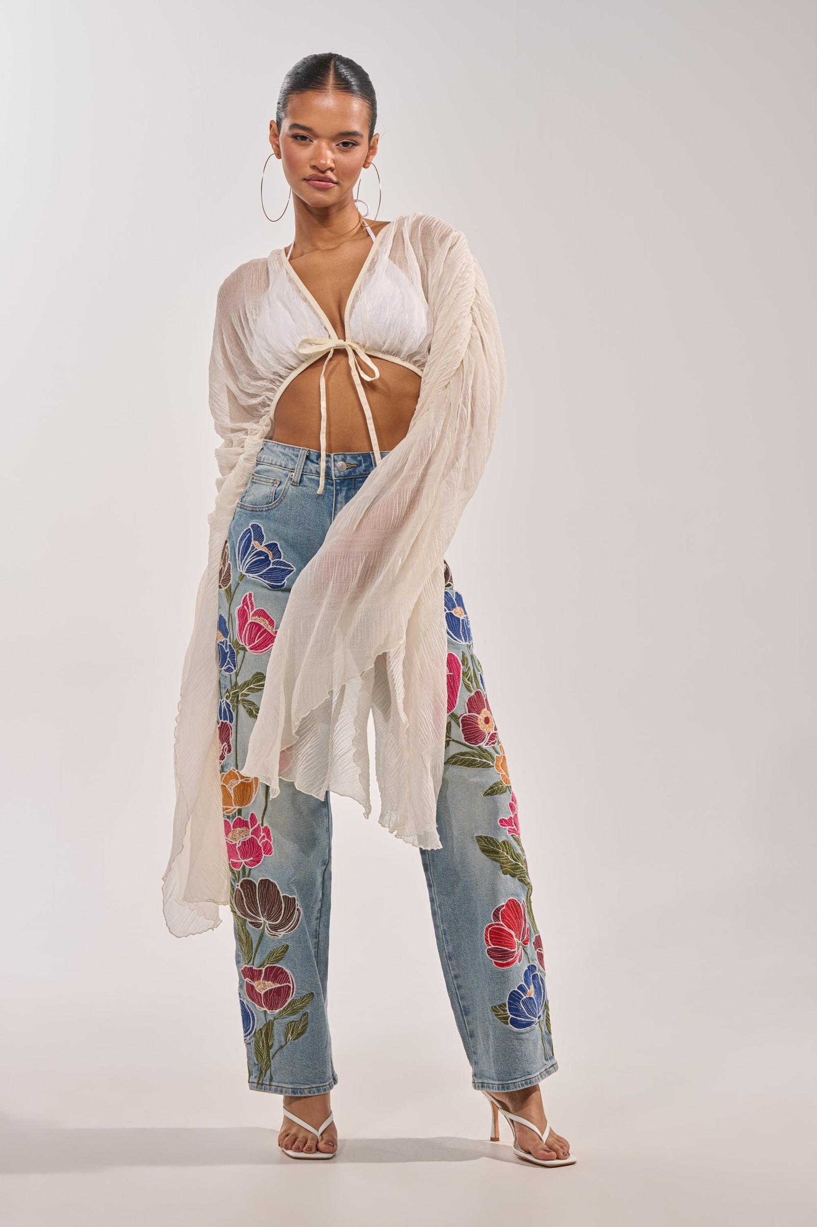 FLY AWAY CHIFFON BLOUSE Product Image
