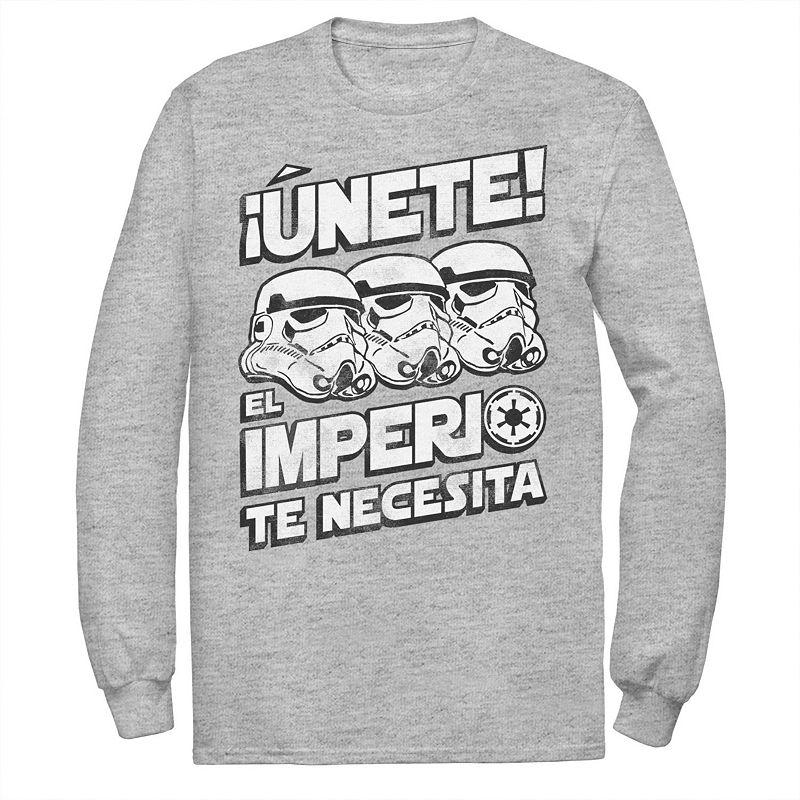 Men's Star Wars Unete El Imperio Te Necesita Stormtrooper Faded Portrait Tee,  Product Image