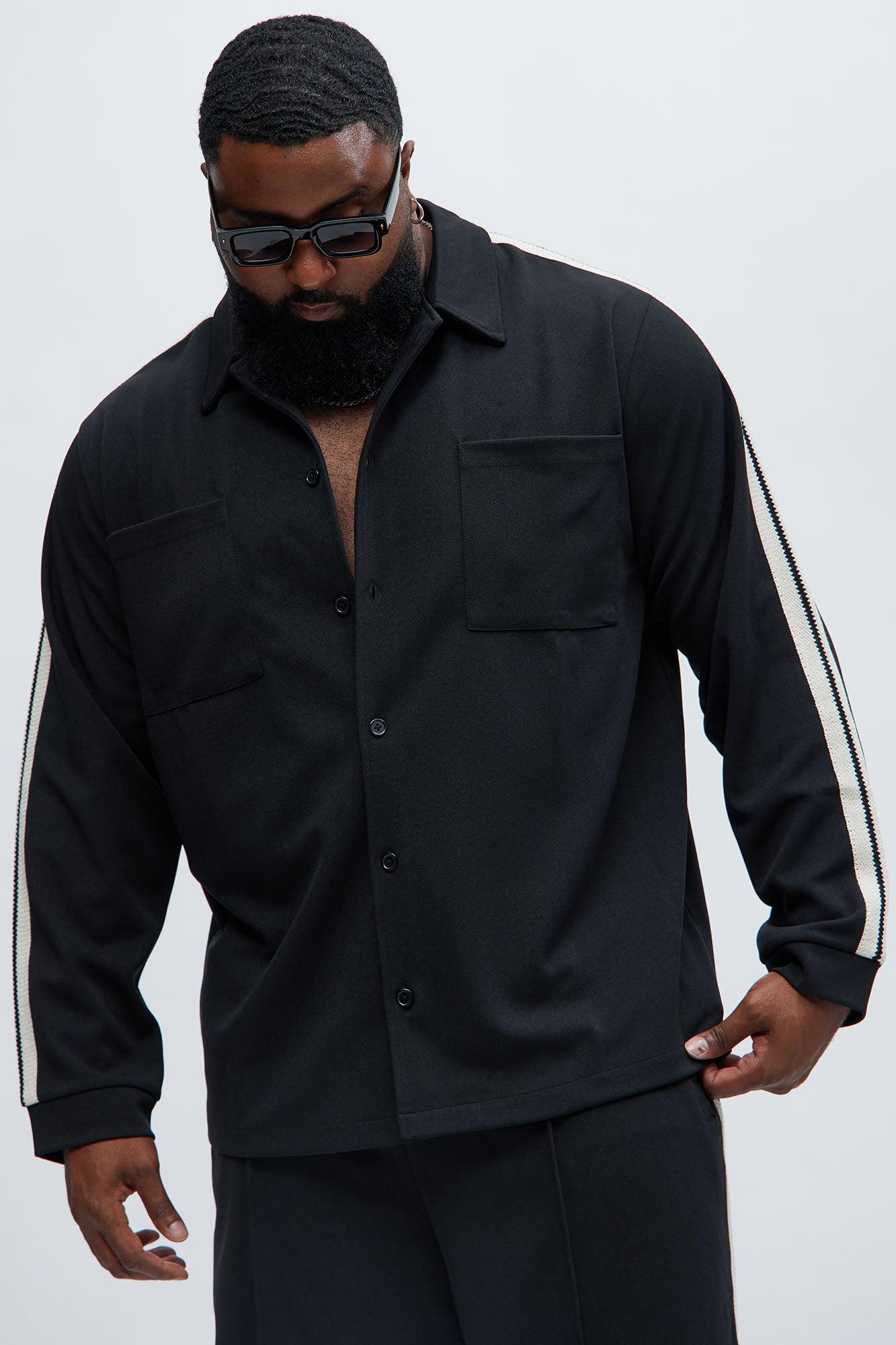 Dennis Pocket Knit Shirt - Black Product Image