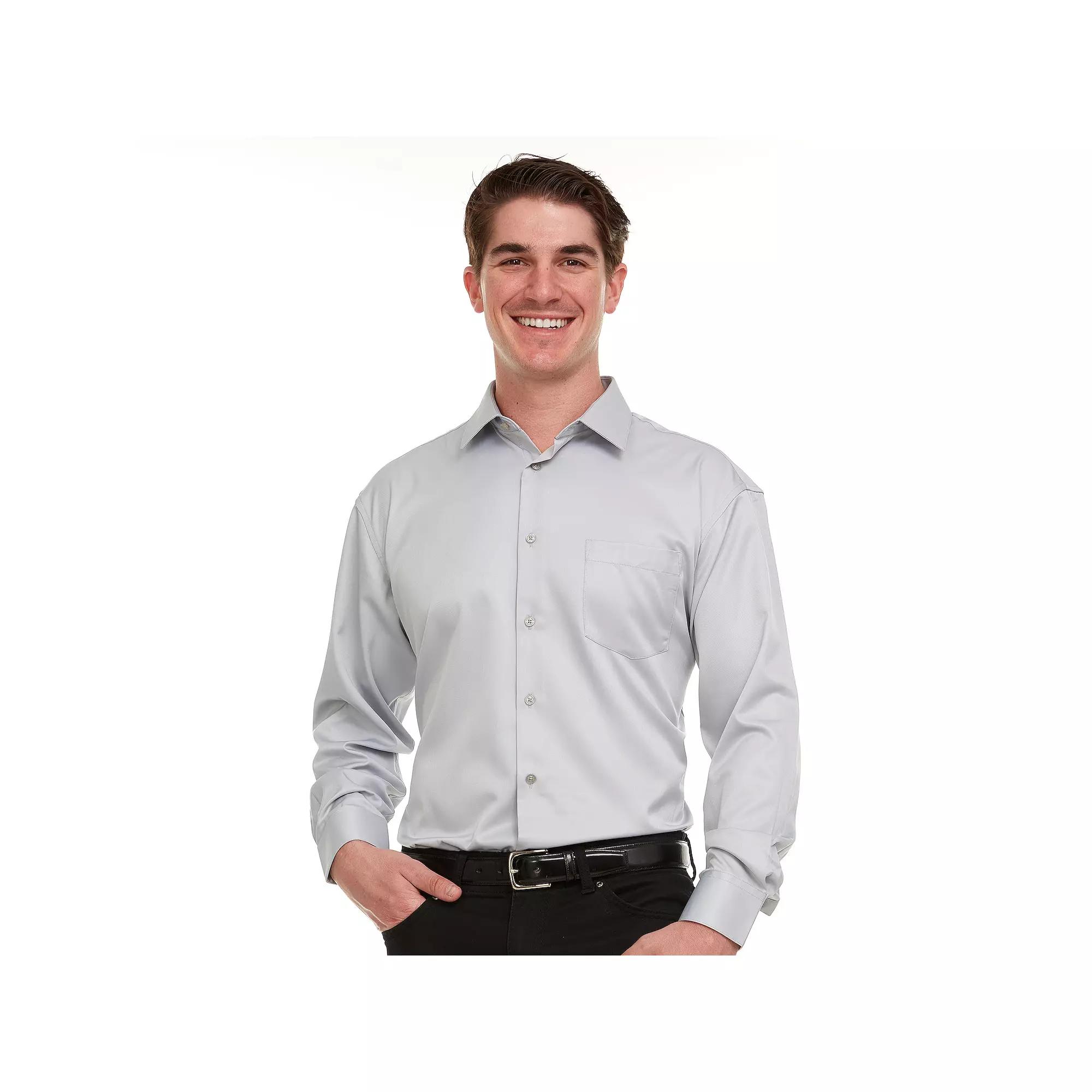 Men's Geoffrey Beene Regular-Fit Sateen Stretch Dress Shirt,  Product Image