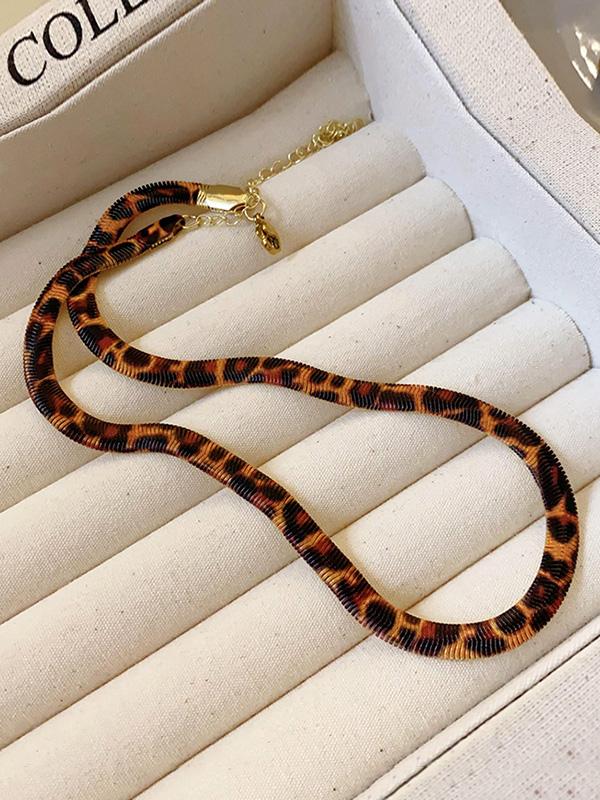 Leopard Snake Chain Necklaces Accessories Product Image