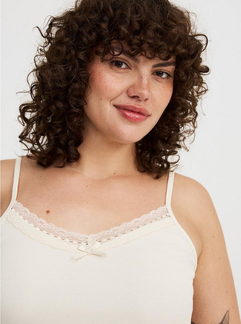 Lace Trim V-Neck Cami Product Image