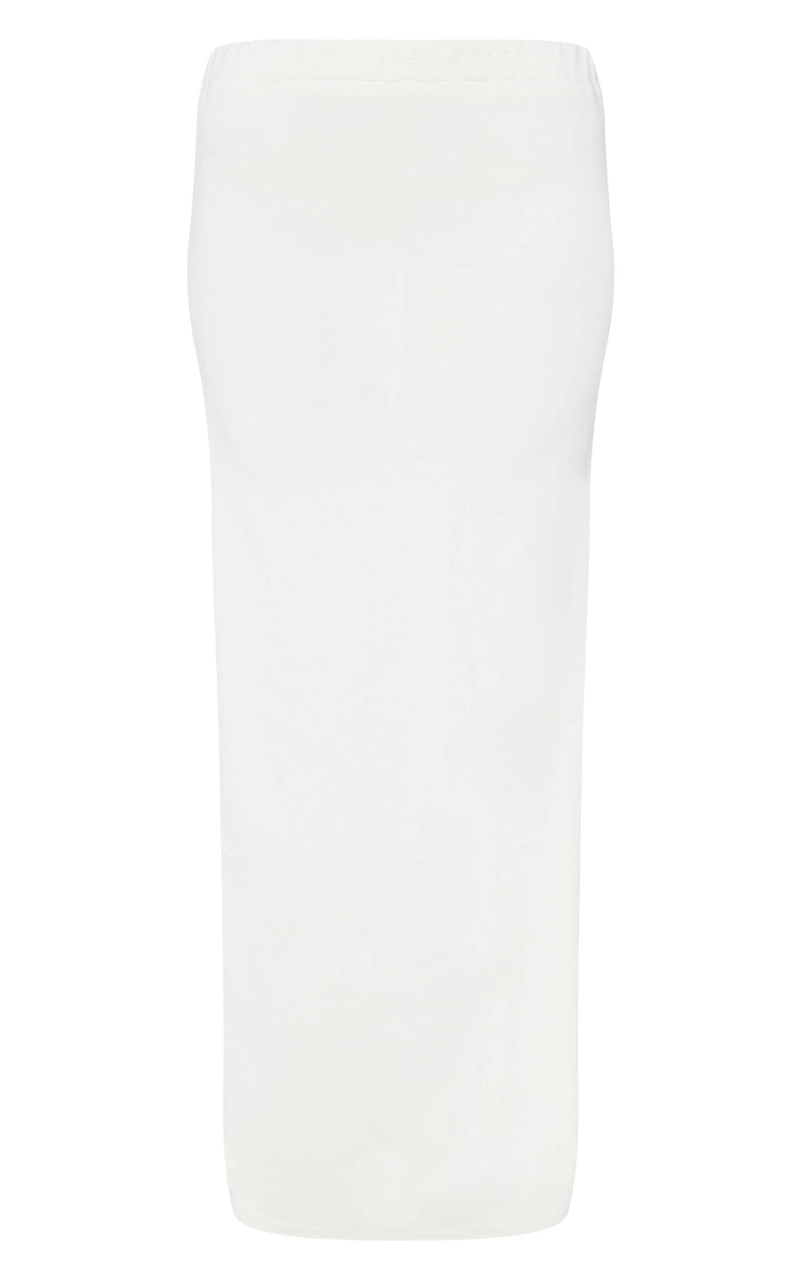 Cream Premium Soft Touch Low Waist Maxi Skirt Product Image