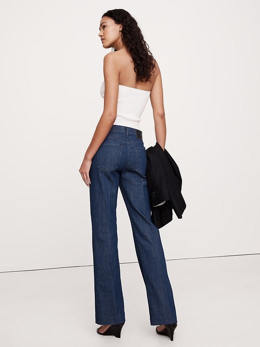 High-Rise Bootcut Ankle Jean Product Image