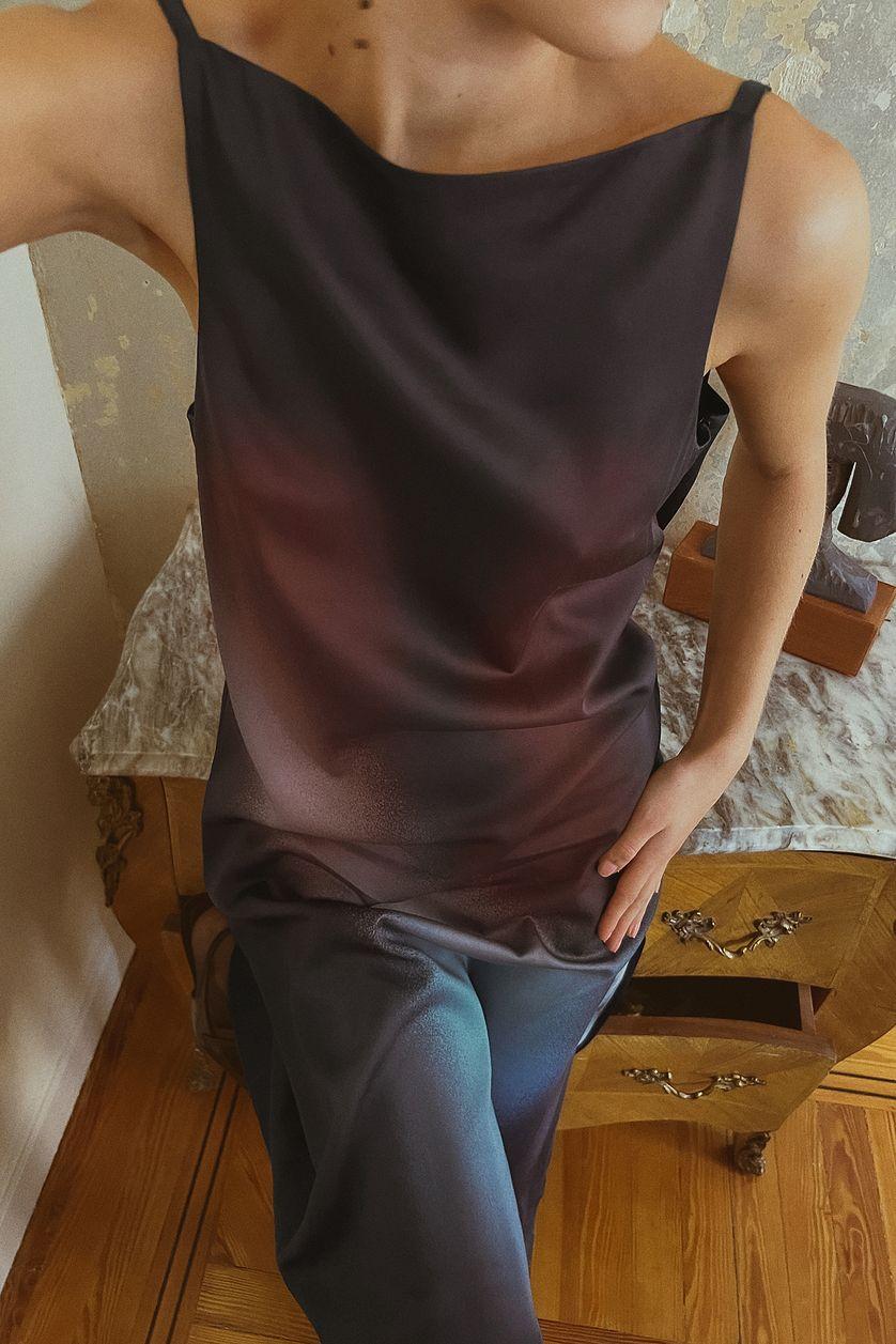 Tie Shoulders Midi Dress Product Image