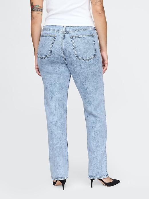 High Rise Studded &apos;90s Straight Jeans Product Image