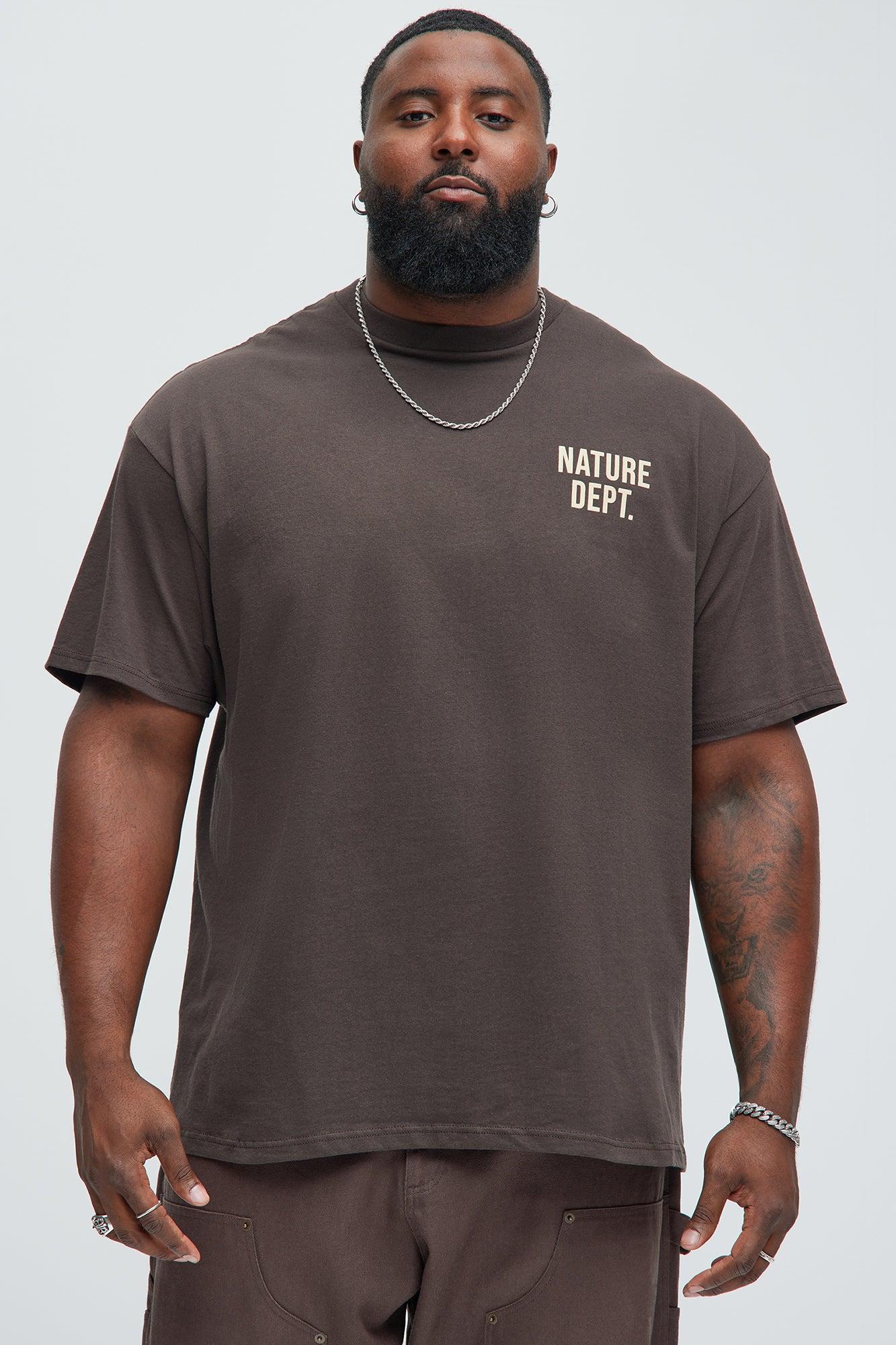 Nature Dept. Short Sleeve Tee - Brown Product Image