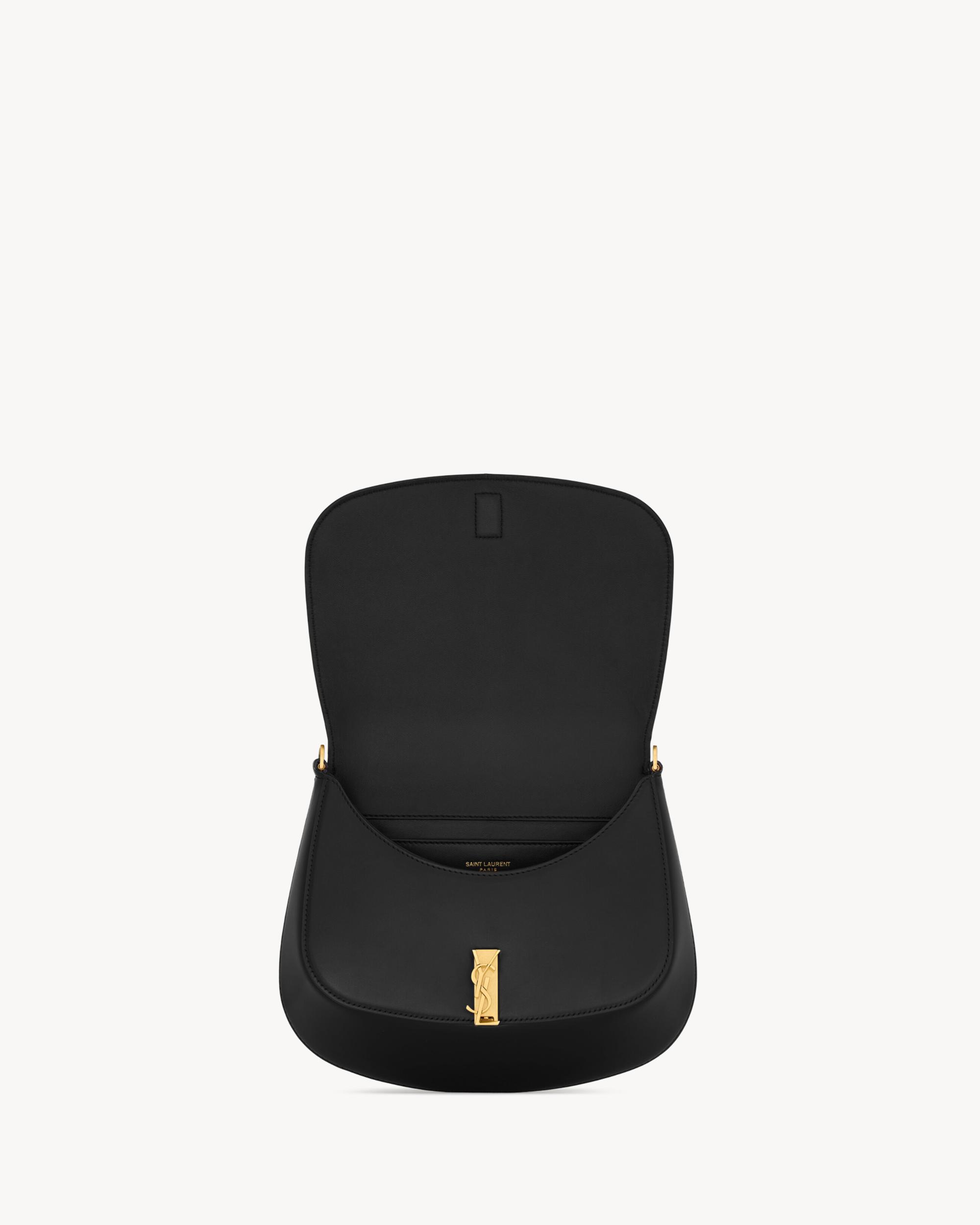 Mini VOLTAIRE TOP HANDLE bag in BOX SAINT LAURENT Product Image