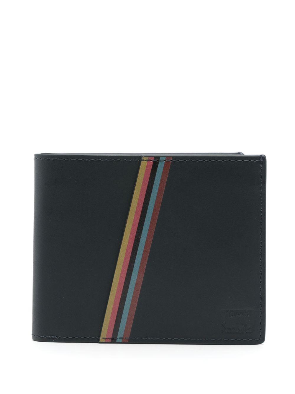 Artist-Stripe leather wallet Product Image