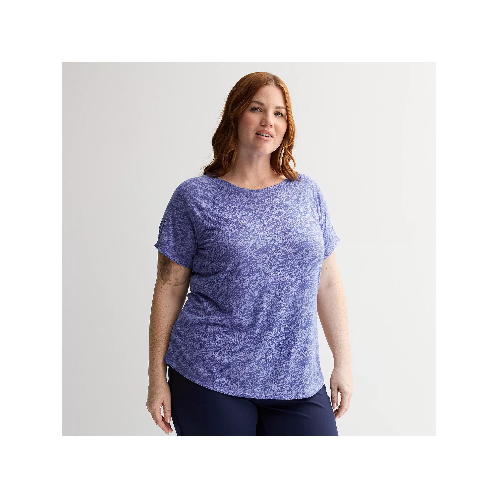 Plus Size Tek Gear Core Raglan Tee, Womens Product Image