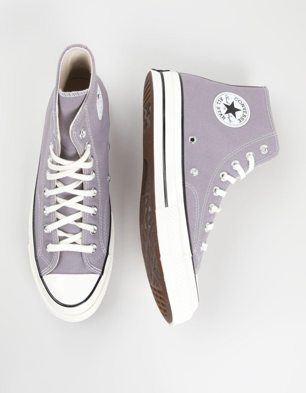CONVERSE Chuck 70 High Top Shoes - PURPLE SILVER Product Image