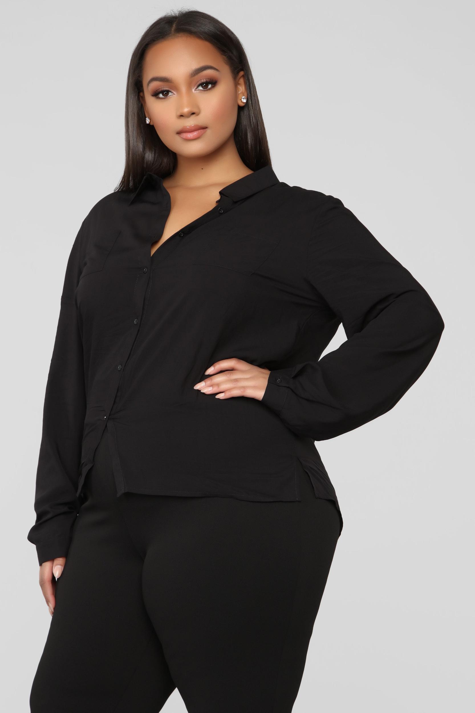 Aurora Woven Top - Black Product Image