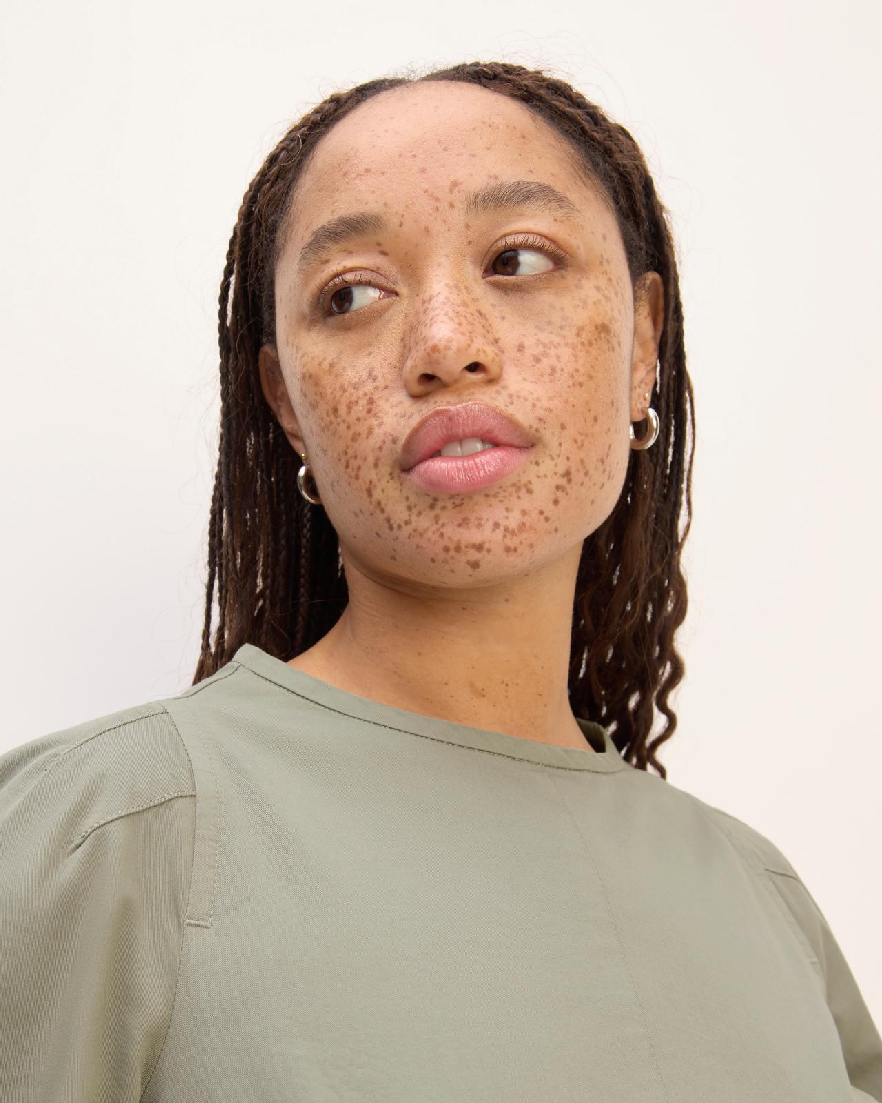 Womens Short-Sleeve Puff Midi Dress by Everlane Product Image