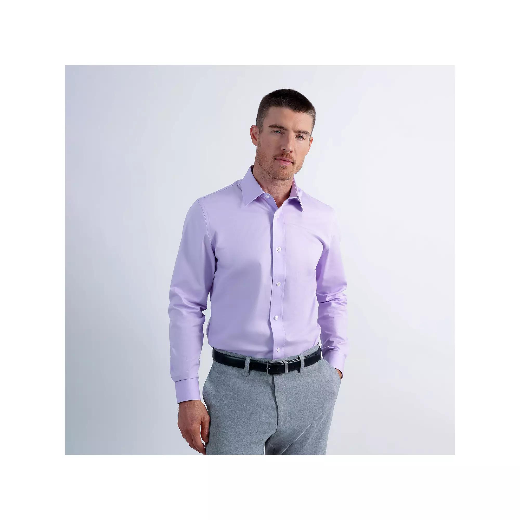 Mens Haggar Premium Comfort Slim Fit Dress Shirt Purple Product Image
