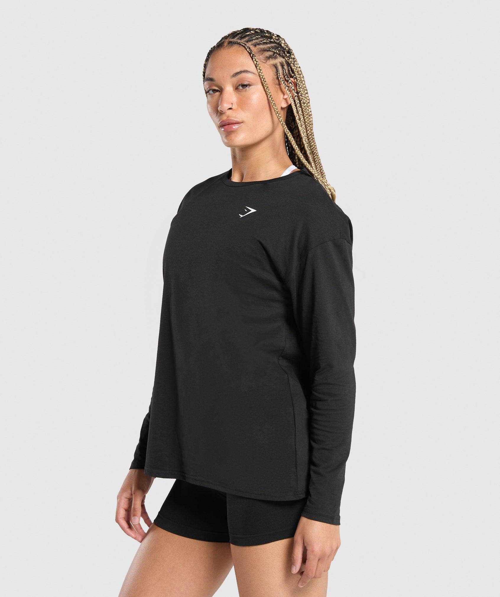 Training Oversized Cotton Long Sleeve Top Product Image