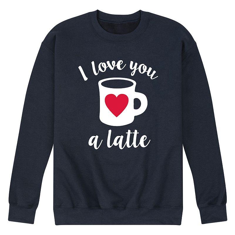 Men's Love You A Latte Sweatshirt,  Product Image