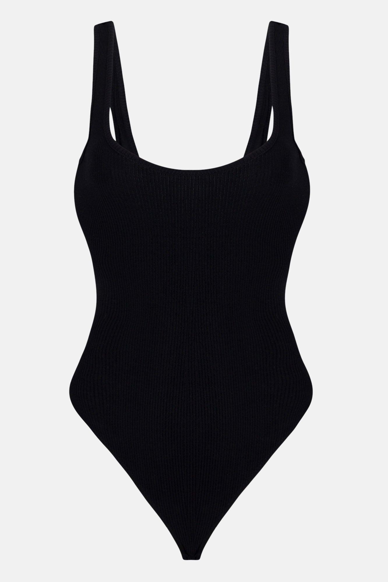 Sonya Low Back Snatched Bodysuit - Black Product Image