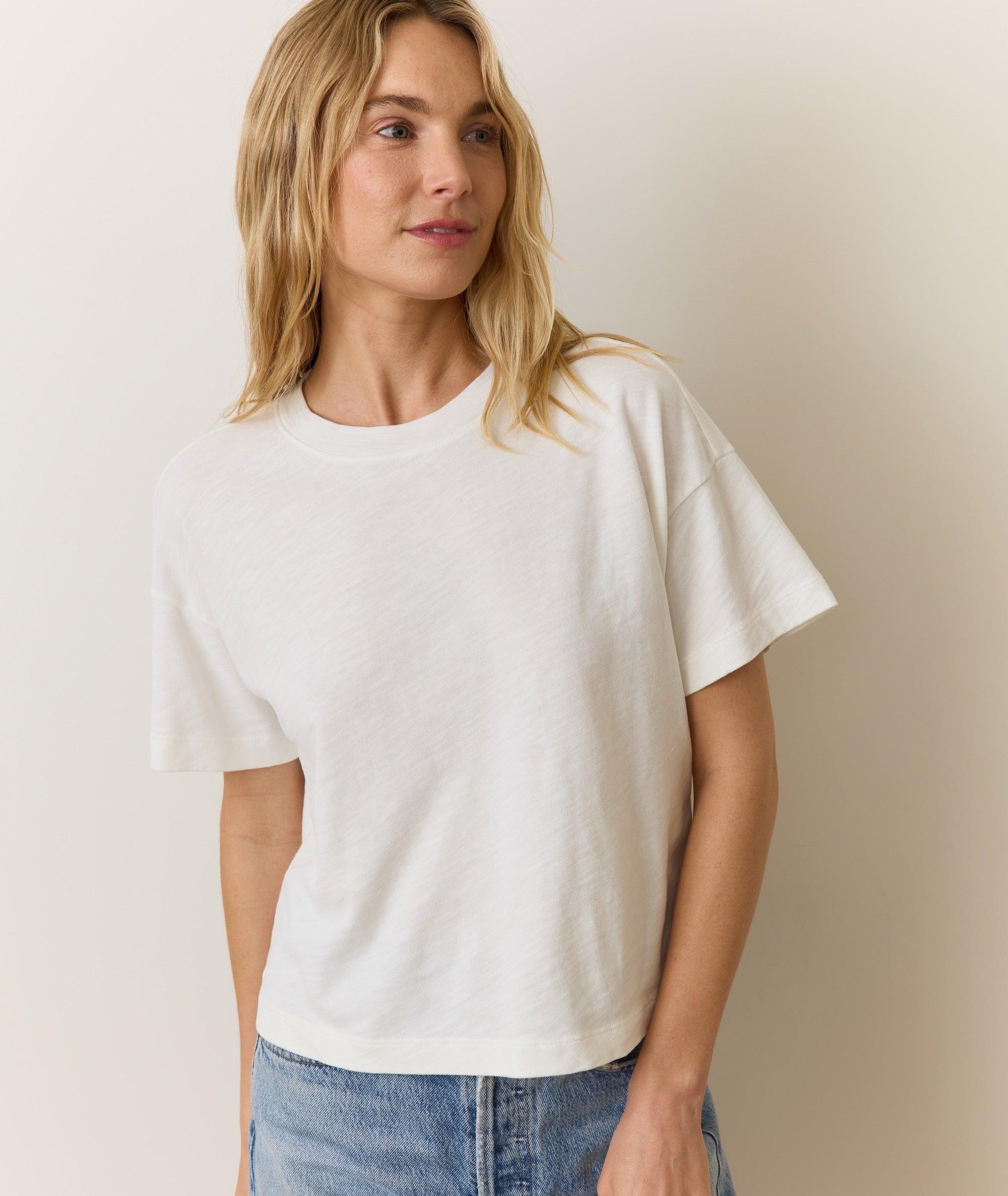 Sadie Vintage Slub Crop Tee Product Image
