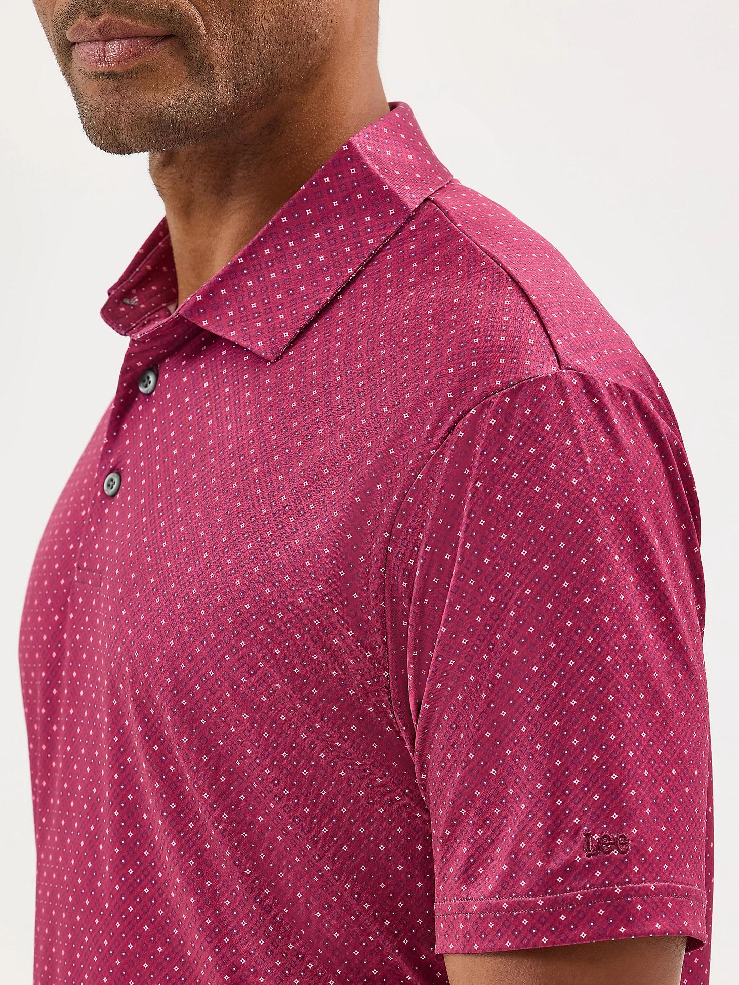 Men's Golf Series Diamond Geometric Print Polo Shirt | Men's Tops & Tees | Lee® Product Image