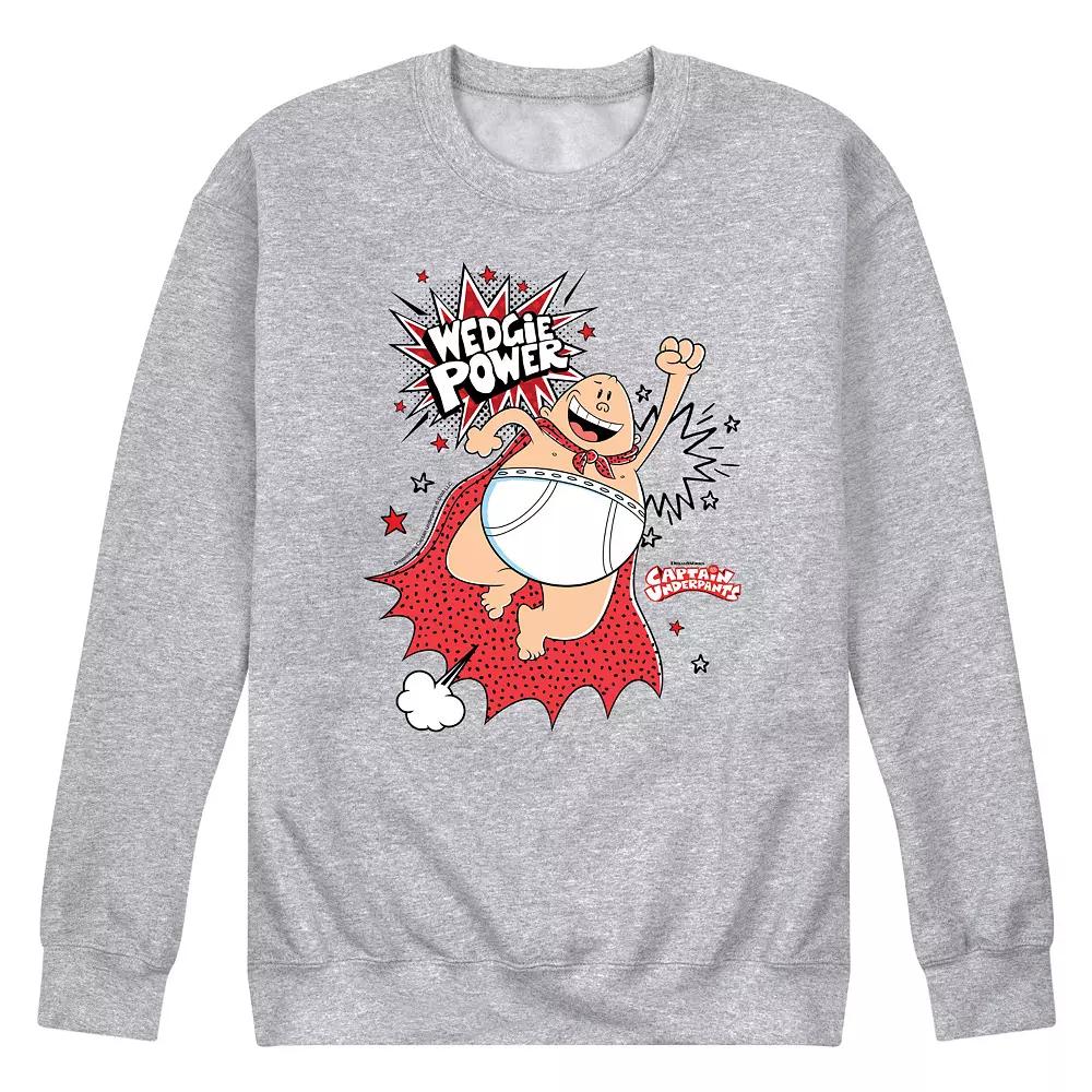 Men's Captain Underpants Wedgie Power Graphic Fleece Pullover,  Product Image