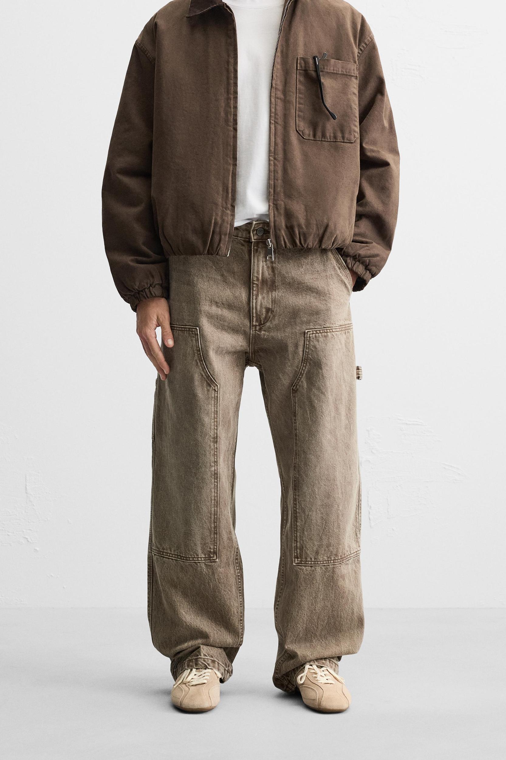 WASHED CARPENTER POCKET PANTS Product Image