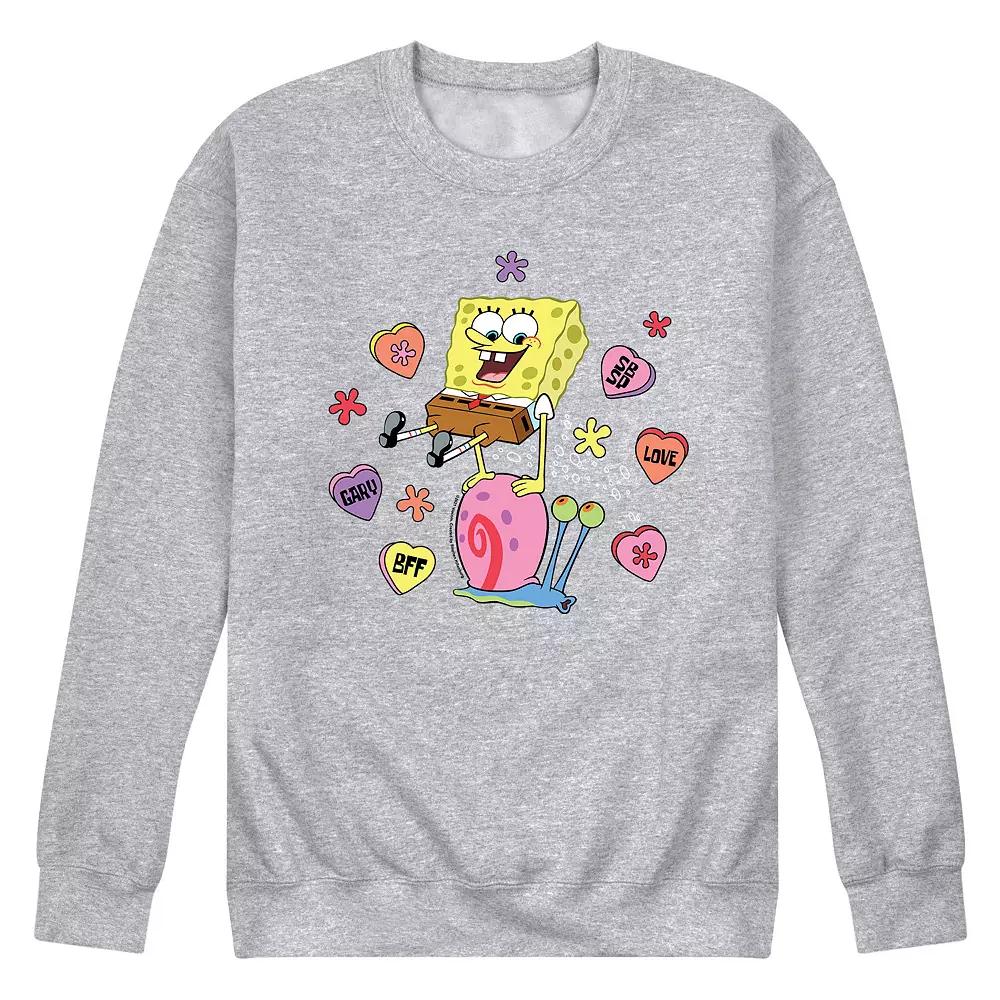 Men's SpongeBob Candy Hearts Sweatshirt,  Product Image