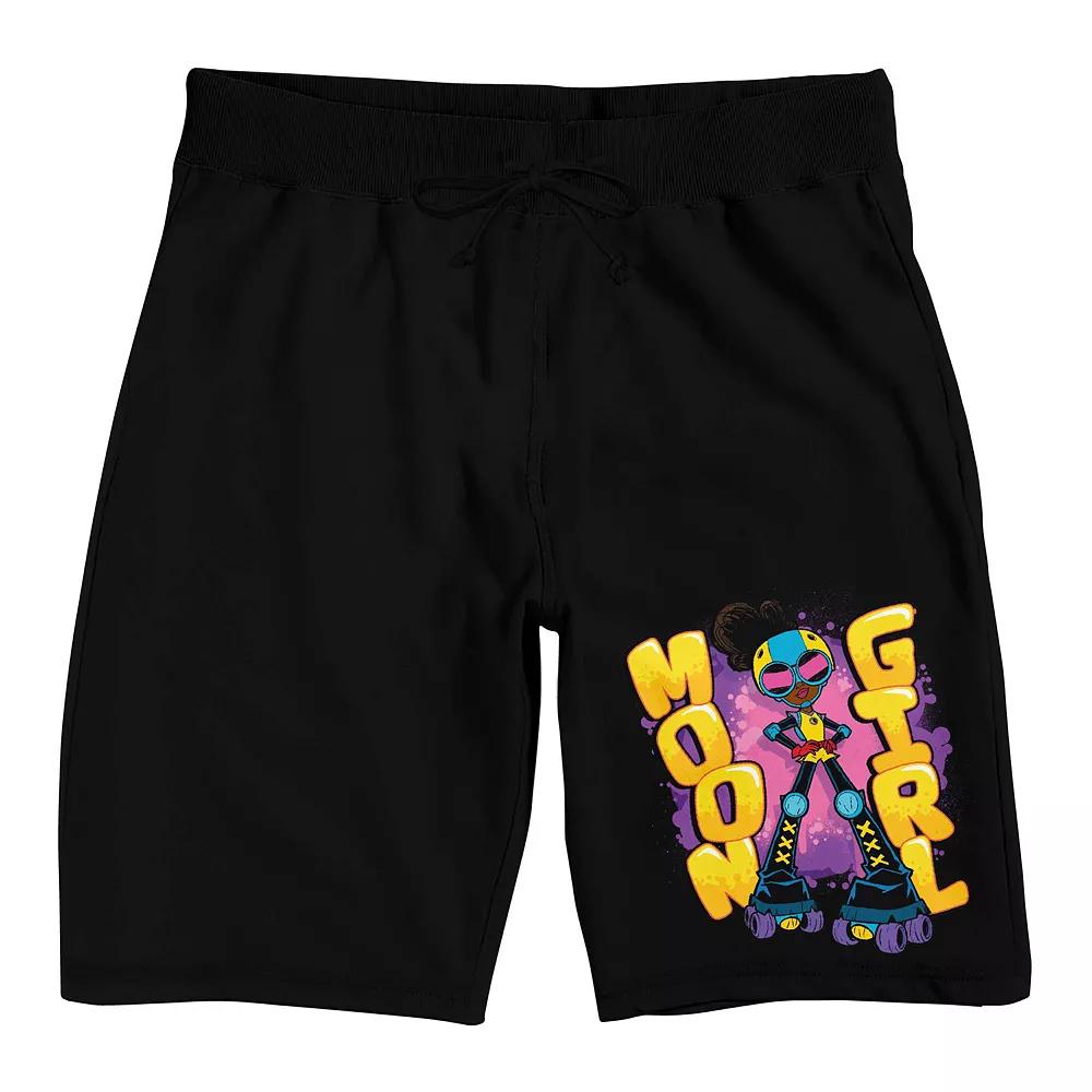 Men's Moon Girl Pajama Shorts, Size: Small, Black Product Image