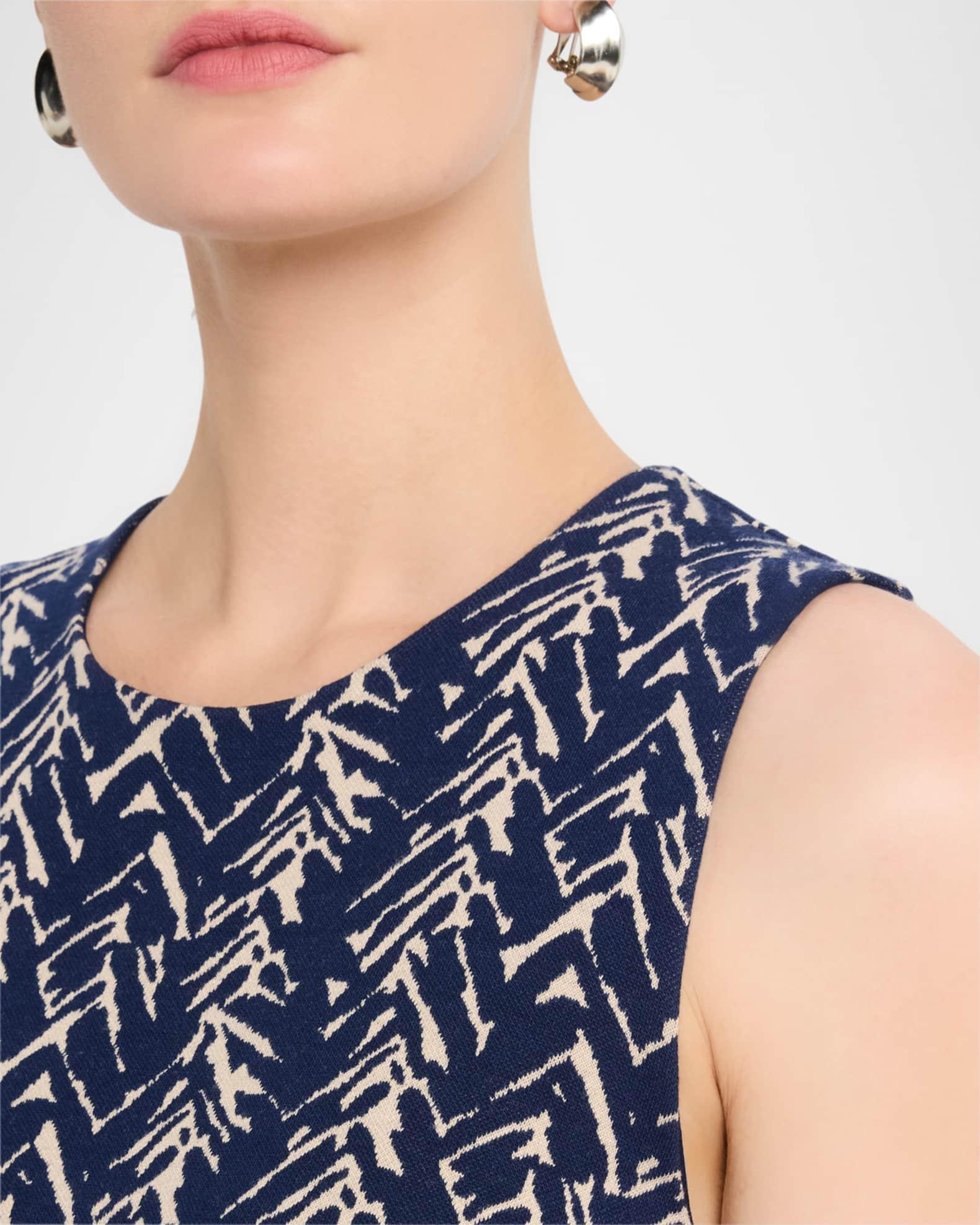 Ruby Sleeveless Abstract Intarsia Mini Dress Product Image