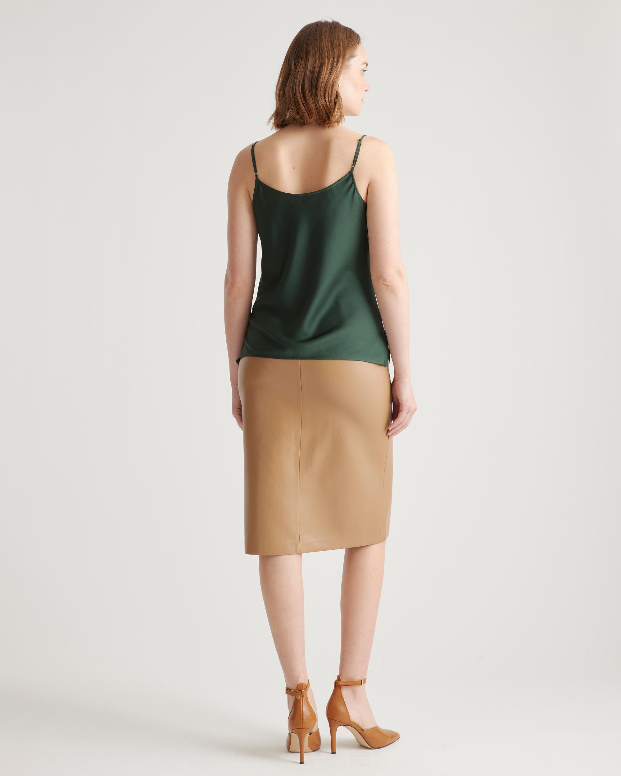 Quince | Women's Washable Stretch Silk Cowl Neck Cami Product Image