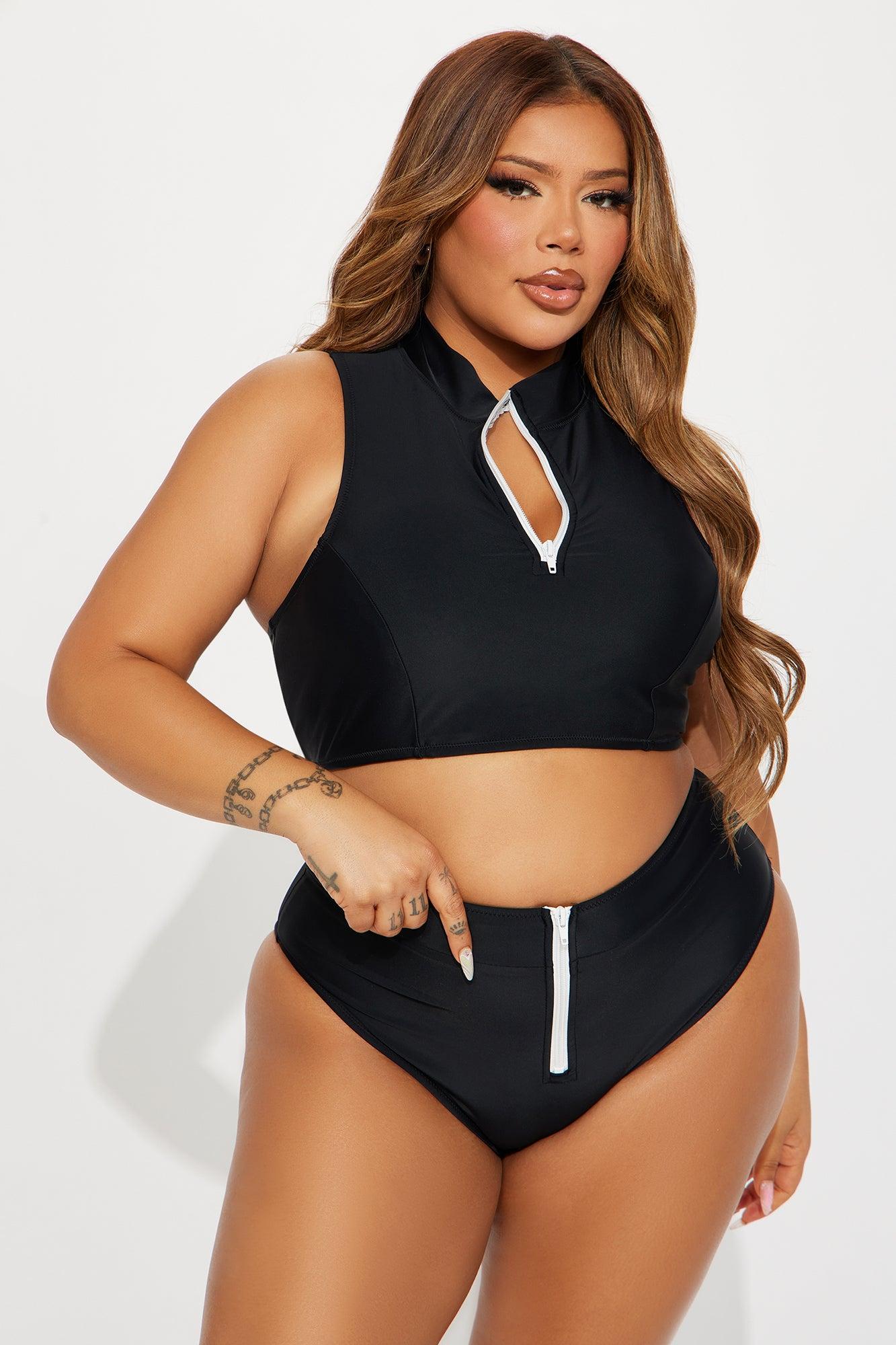 Water Sports II Tank Bikini - Black Product Image