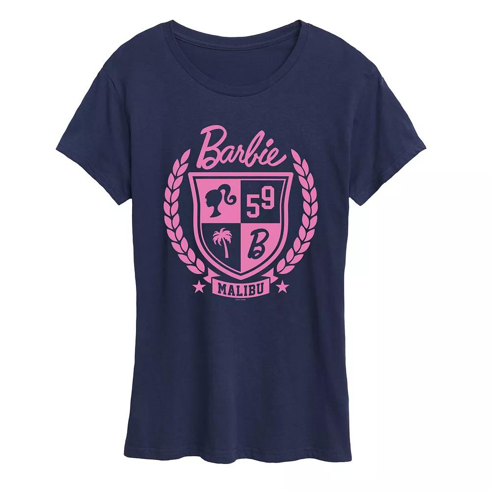 Women's Barbie® Varsity Malibu Seal Graphic Tee,  Product Image