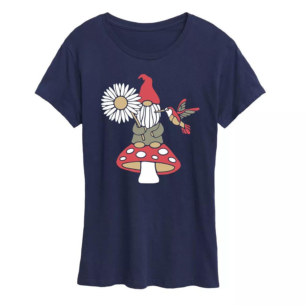 Women's Mushroom Gnome Graphic Tee,  Product Image