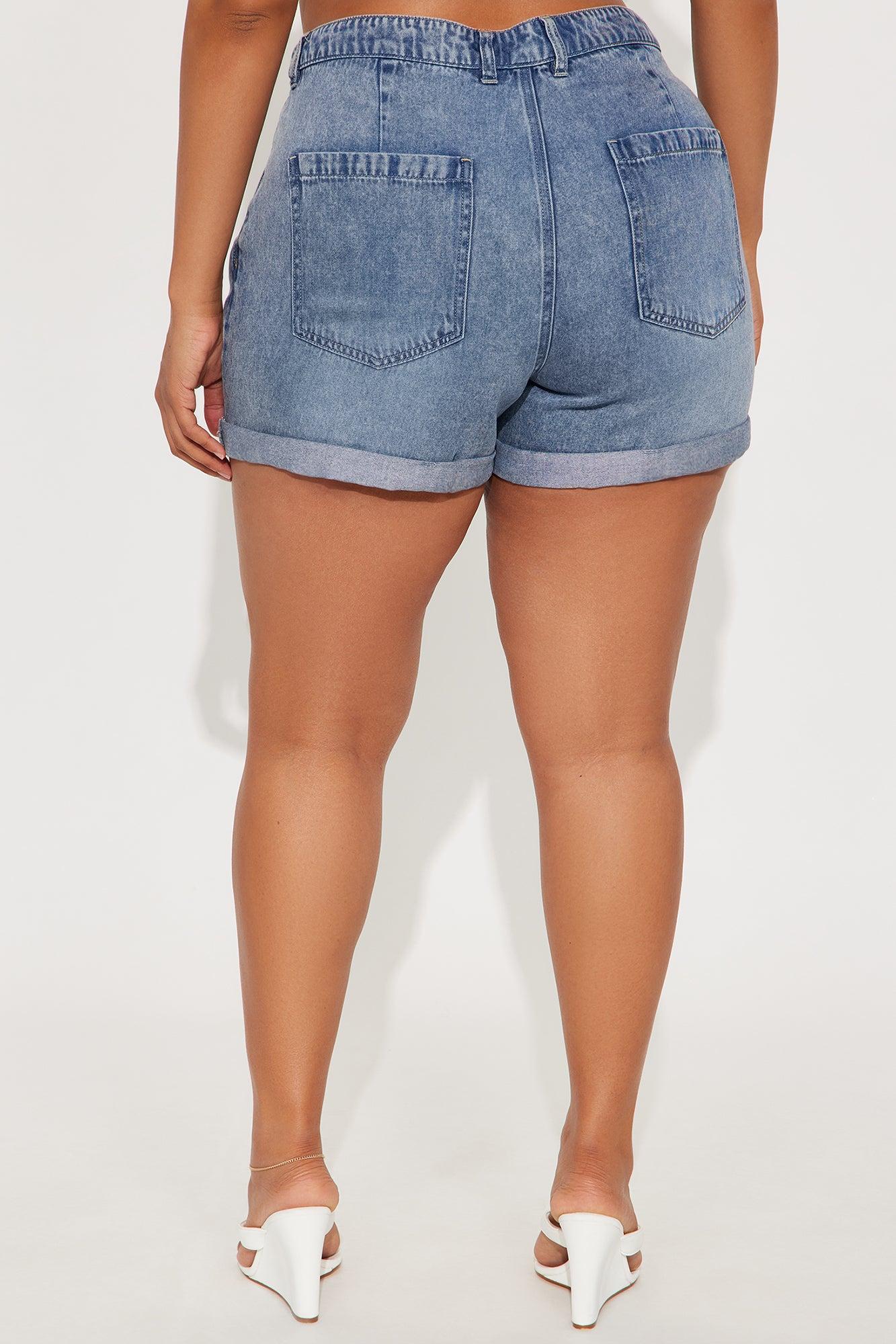 Getaway Denim Shorts - Medium Wash Product Image