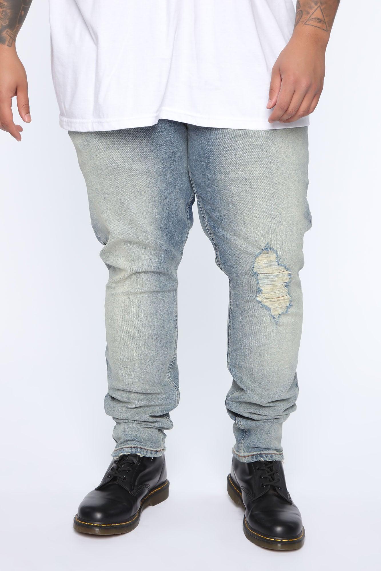 Take No L's Skinny Jean - Vintage Blue Wash Product Image