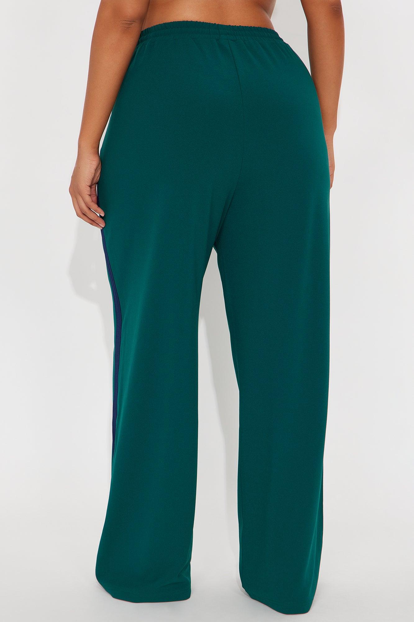 Point Of View Track Trouser Pant - Hunter Green Female Product Image