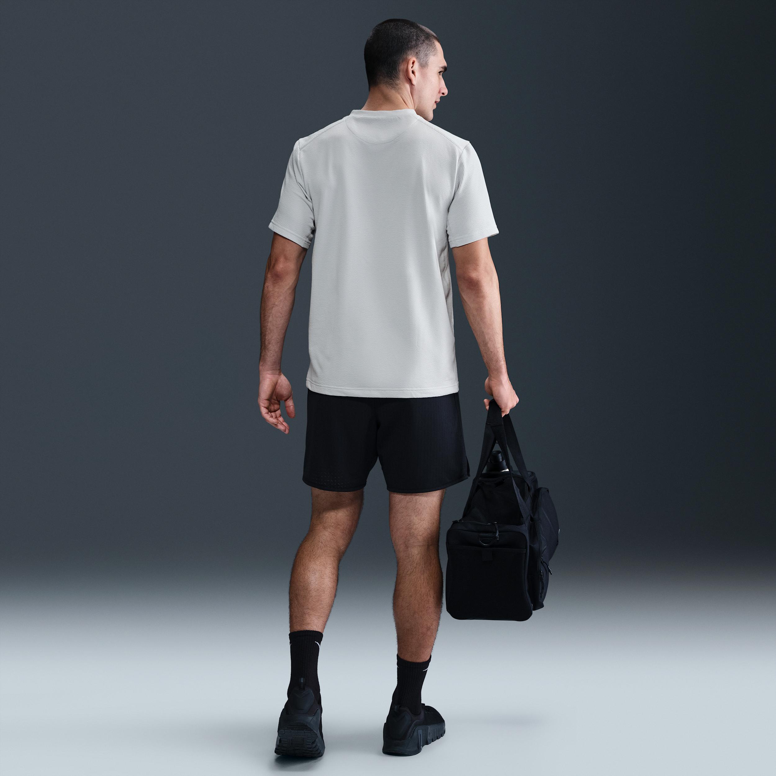 Nike Mens Primary Dri-FIT Seersucker Short-Sleeve Versatile Top | HJ4043-025 Product Image